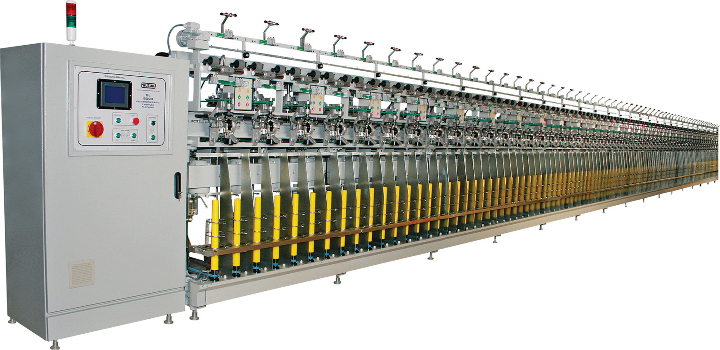 SL-2003 Electromechanical Chenille Yarn Machine – Huzur Machine