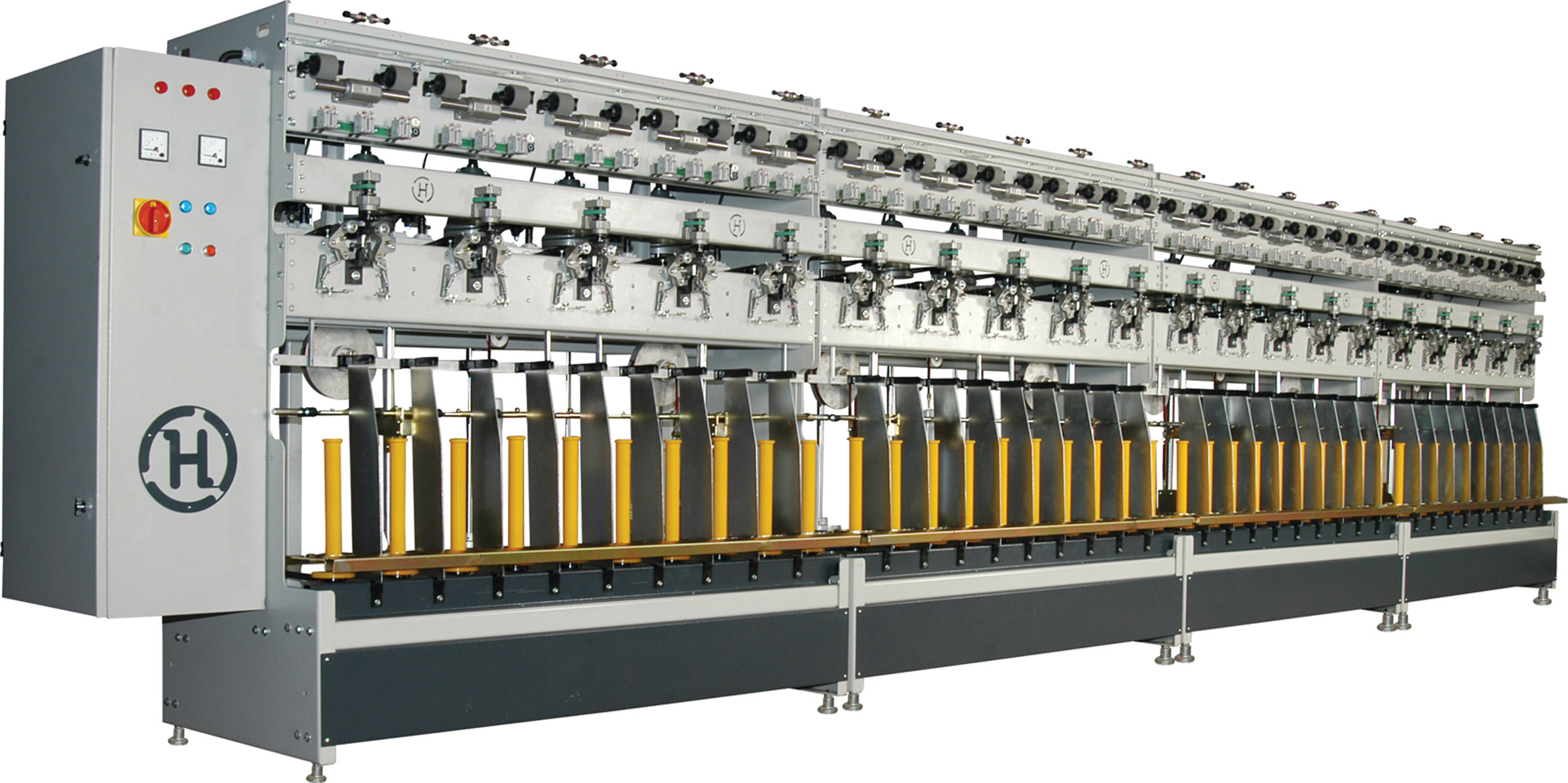 OPTIMAWrap – Chenille yarn machine production of chenille yarn (Winding  machine for the production of wrap chenille yarns – Direct take up on cone  chenille machine), Giesse Italy
